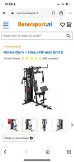 Home gym Focus Fitness unit 6, Sport en Fitness, Fitnessmaterialen, Ophalen, Zo goed als nieuw, Fitnessbank