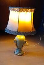 SCHEMERLAMP OP VOET MET LAMPENKAP HOOGTE 33 CM, Huis en Inrichting, Lampen | Tafellampen, Minder dan 50 cm, Gebruikt, Ophalen of Verzenden