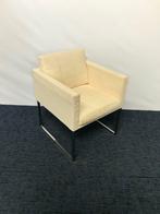 2 x prachtige leren Matteo Grassi Britt design fauteuil, Huis en Inrichting, Ophalen, Gebruikt, Minder dan 75 cm, Leer