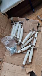 19 x Ikea KLINGSTORP Handgreep - Ecru/Verchroomd - 141mm, Minder dan 50 cm, Overige typen, Ophalen of Verzenden, Zo goed als nieuw