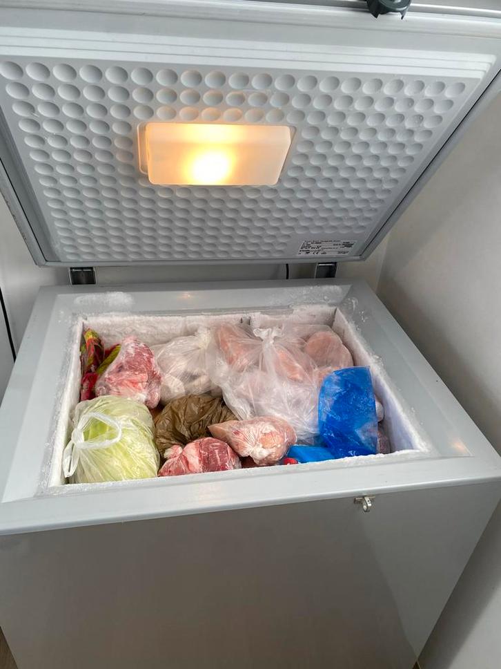 Werkt perfect 70x80x60, Witgoed en Apparatuur, Vriezers en Diepvrieskisten, Zo goed als nieuw, Vrijstaand, Vrieskist, 85 tot 120 cm