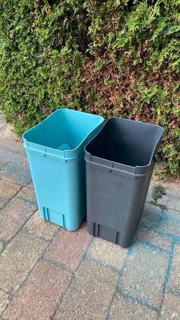 Brabantia Sort & Go Prullenbak - 2 x 25L - Jade Green/Grey beschikbaar voor biedingen