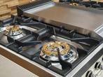 Luxe Fornuis Boretti 90cm crème + rvs 2 ovens frytop, 60 cm of meer, Ophalen of Verzenden, Zo goed als nieuw, Energieklasse A of zuiniger