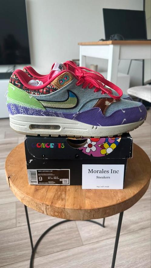 Nike Air Max 1 x Concepts ‘Far Out’ (2022) EU 42.5 top staat, Kleding | Heren, Schoenen, Ophalen of Verzenden