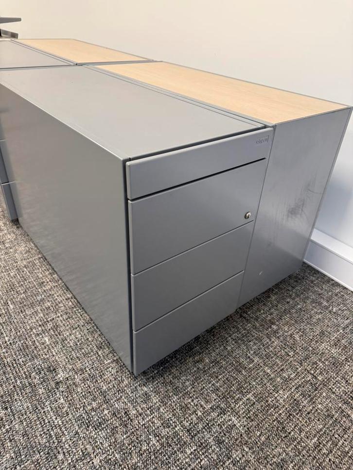 Gispen ladeblokken/kantoorkasten los of set van 6 (€60/€360), Huis en Inrichting, Kasten | Ladekasten, Gebruikt, Minder dan 100 cm