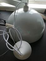 Hanglamp, wit/goud, omvang 35cm,Z.G.A.N. !, Ophalen of Verzenden, Zo goed als nieuw, Metaal, Rond