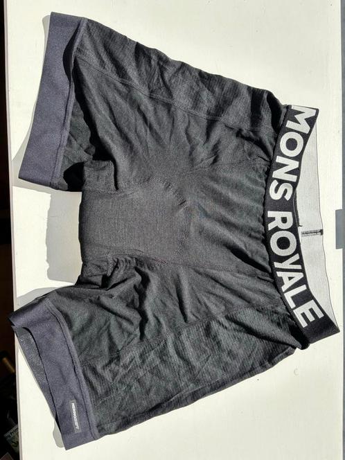 Mons Royale MerinoShift FietsBoxer Heren Maat M, Kleding | Heren, Ondergoed, Boxer, Zwart, Ophalen of Verzenden