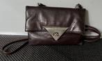 Renato Angi. Leren crossbody/schoudertasje., Ophalen of Verzenden, Zo goed als nieuw, Bruin, Leer