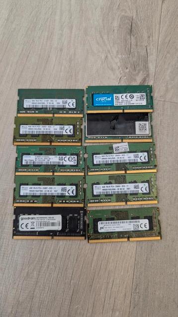 10 stuks 4gb ram geheugen ddr4 beschikbaar voor biedingen