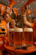 Oranje dienbladen voetbal, Huis en Inrichting, Overige materialen, Overige typen, Ophalen of Verzenden, Zo goed als nieuw