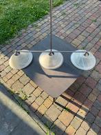 Vintage lampenset (2x hanglamp & 1x wandlamp), Huis en Inrichting, Lampen | Hanglampen, Ophalen, Minder dan 50 cm