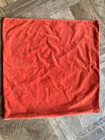 Zachte kussenhoes vierkant terra oranjerood 47,5 cm, Huis en Inrichting, Woonaccessoires | Kussens, Ophalen of Verzenden, Vierkant