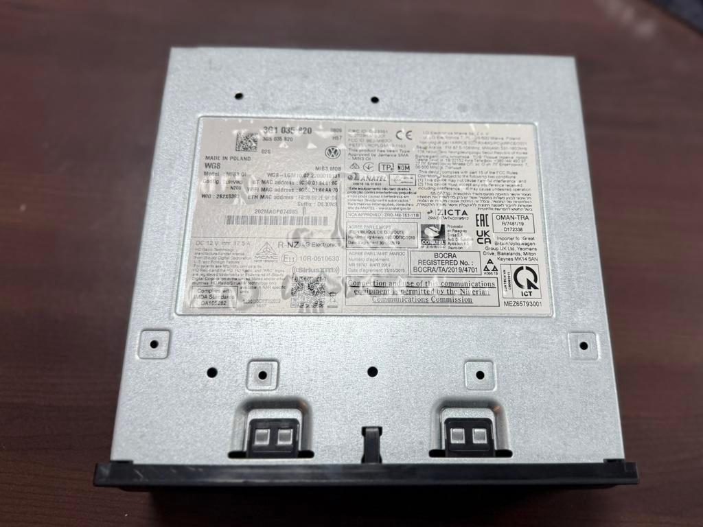 Volkswagen MIB3 Infotainment Unit 3G1 035 820, Auto diversen, Autoradio's, Ophalen of Verzenden, Zo goed als nieuw