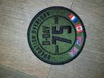 Operation Overlord Neptune D-day Normandie Patch Embleem 75, Ophalen of Verzenden, Landmacht, Nederland, Embleem of Badge