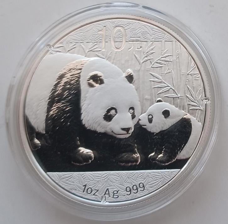 1 ounce zilveren panda 2011, Postzegels en Munten, Edelmetalen en Baren, Zilver, Ophalen of Verzenden