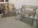 2x zeldzame Vintage Breuer Wassily B3 Stoel spaghetti design, Huis en Inrichting, Fauteuils, Ophalen, 75 tot 100 cm, Zo goed als nieuw