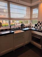 Complete keuken met Boretti gasfornuis/oven, Ophalen, Gebruikt, Wit, Hoekkeuken