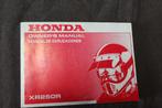 Honda XR250R 1989 motorcycle owner's manual XR 250 R, Ophalen of Verzenden, Honda