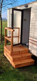 Maatwerk Chalet & Caravanopstap – Stevig en Luxe uitstraling, Caravans en Kamperen, Ophalen of Verzenden