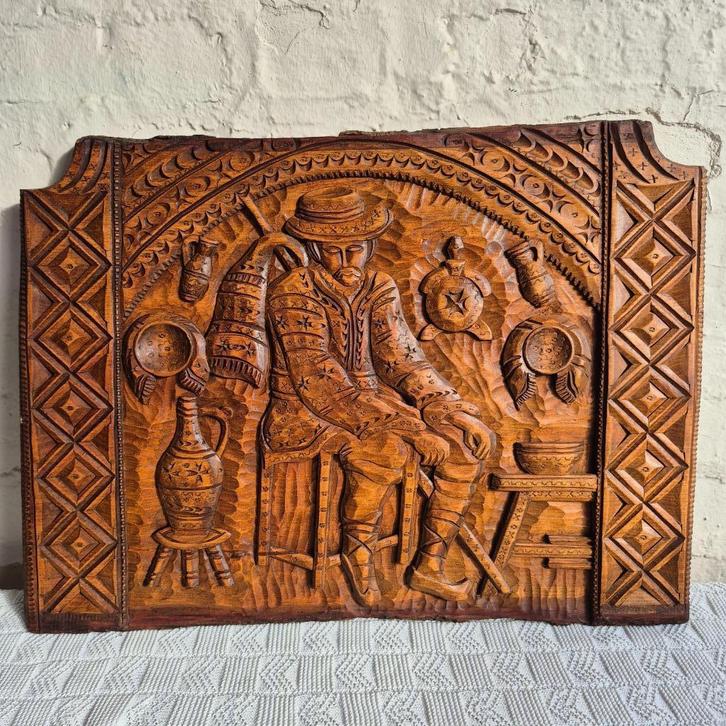 Houten wandpaneel, Huis en Inrichting, Woonaccessoires | Wanddecoraties, Gebruikt, Ophalen of Verzenden
