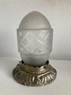 jaren 30 art deco plafondlamp lamp plafonniere tafellamp, Huis en Inrichting, Verzenden, Glas, Art deco