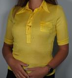 TGL Stockholm vintage yellow acetate-jersey polo top – EU 38, Maat 38/40 (M), Verzenden, Geel, Korte mouw
