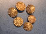 6 Oude Marine Knopen met Anker, Verzamelen, Ophalen of Verzenden