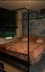 Hemelbed VTwonen Bunk, Ophalen, Zwart, Tweepersoons, Zo goed als nieuw