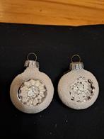 Vintage Gesuikerde Kerstballen - Set van 2, Ophalen of Verzenden, Gebruikt