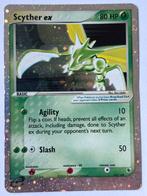 Scyther ex 102/109, Hobby en Vrije tijd, Verzamelkaartspellen | Pokémon, Ophalen of Verzenden, Zo goed als nieuw, Losse kaart