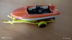 Matchbox boot met trailer, Hobby en Vrije tijd, Modelauto's | 1:43, Ophalen of Verzenden, Gebruikt, Matchbox
