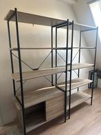 Set van 2 kasten, waarvan 1 met schuifdeur, Huis en Inrichting, Kasten | Boekenkasten, Ophalen, Met plank(en), 100 tot 150 cm