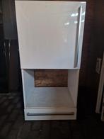 Hoogglans witte Nolte opzetkast tbv oven, Ophalen, Zo goed als nieuw, 25 tot 50 cm, Minder dan 100 cm