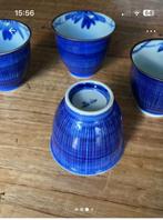 Vier Chinese thee-koffie- espresso kopjes, Gebruikt, Ophalen of Verzenden, Overige stijlen, Kop(pen) en/of Schotel(s)