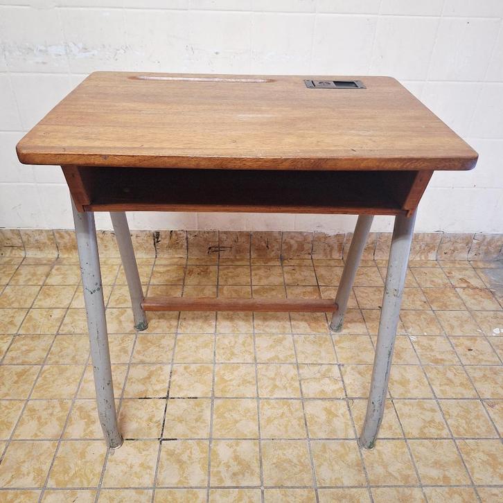 Oud Hollands School Tafeltje / Bureautje / Lessenaar, Kinderen en Baby's, Kinderkamer | Tafels en Stoelen, Gebruikt, Tafel(s)