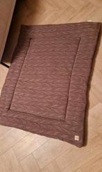 JOLLEIN boxkleed 75x95cm bruin knit, Kinderen en Baby's, Boxen, Ophalen of Verzenden, Zo goed als nieuw, Boxkleed