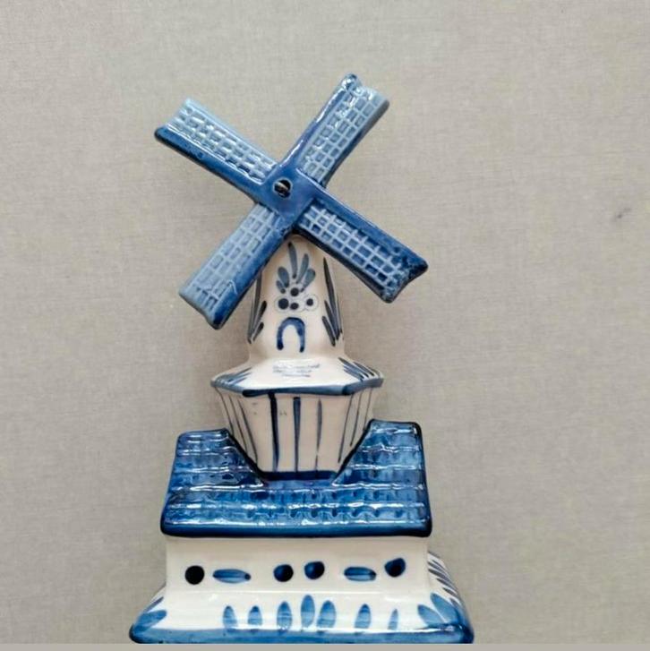 WINDMOLENTJE,Delfts Blauw,Molen,Hand Painted,Holland,water, Antiek en Kunst, Curiosa en Brocante, Ophalen of Verzenden
