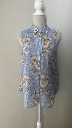 Blouse A lijn Maat 40 Blauw gebloemd H&M, Kleding | Dames, Blouses en Tunieken, H&M, Blauw, Zo goed als nieuw, Ophalen