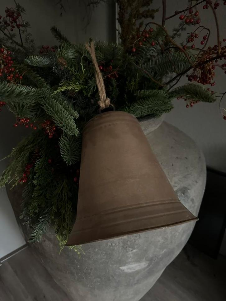 Zinken kerstklok roest, Huis en Inrichting, Woonaccessoires | Overige, Nieuw, Ophalen of Verzenden