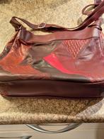 Vintage Patchwork Schoudertas, Sieraden, Tassen en Uiterlijk, Tassen | Damestassen, Ophalen of Verzenden, Gebruikt, Rood, Schoudertasje