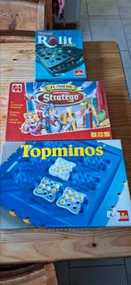 3 z.g.a.n. complete spellen. Stratego/topminos/rolit, Hobby en Vrije tijd, Gezelschapsspellen | Bordspellen, Ophalen of Verzenden