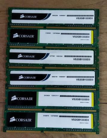 Diverse merken DDR3 van 2gb ram geheugen's voor Desktop PC's beschikbaar voor biedingen