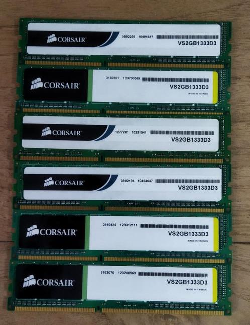 Diverse merken DDR3 van 2gb ram geheugen's voor Desktop PC's, Computers en Software, RAM geheugen, Zo goed als nieuw, Desktop