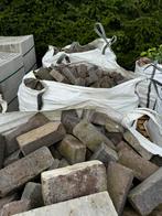 Gebakken dikformaten antraciet / bruin, Tuin en Terras, Tegels en Klinkers, Ophalen, Zo goed als nieuw, 10 m² of meer, Klinkers
