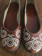 Bruine ballerina met borduursel maat 37, Bruin, Ballerina's, Ophalen of Verzenden, Onbekend