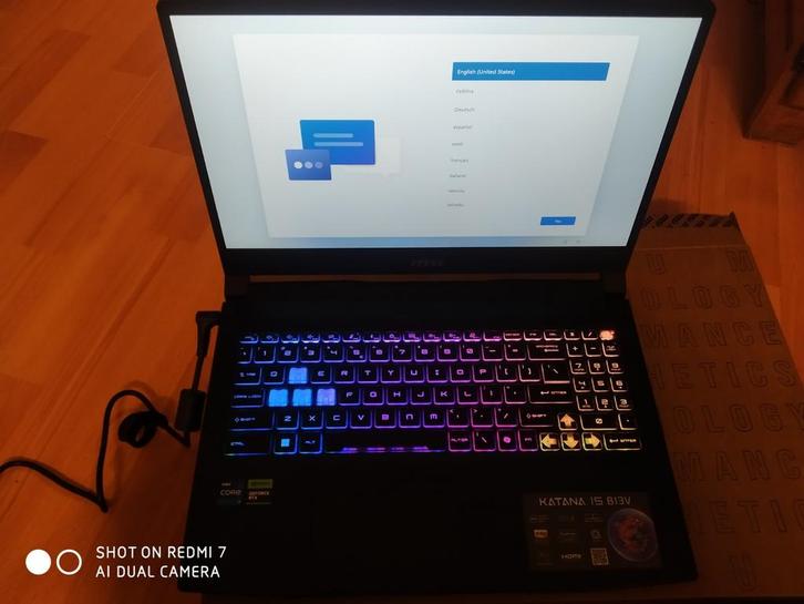 MSI Katana Gaming Laptop i7 RTX 4060, Computers en Software, Windows Laptops, Zo goed als nieuw, 15 inch, 4 Ghz of meer, Gaming