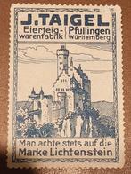 Duitsland  reclamezegel J. Taigel - Pfillingen, Ophalen of Verzenden, Gestempeld