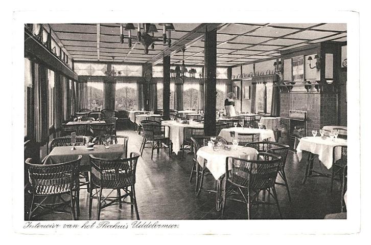 977776 Uddel Gld Theehuis Niet Gelopen, Verzamelen, Ansichtkaarten | Nederland, Ongelopen, Utrecht, Ophalen of Verzenden