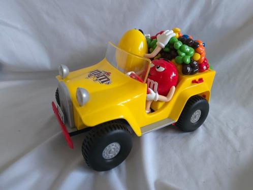 Vintage M&M dispenser rebel without A Clue Yellow hot rod, Verzamelen, Merken en Reclamevoorwerpen, Zo goed als nieuw, Overige typen