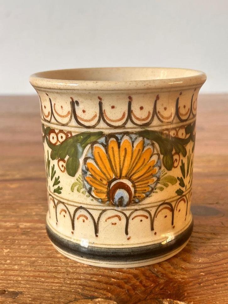 Jardinière / bloempot / bloemenvaas - Gouda Plateel, Antiek en Kunst, Antiek | Keramiek en Aardewerk, Ophalen of Verzenden